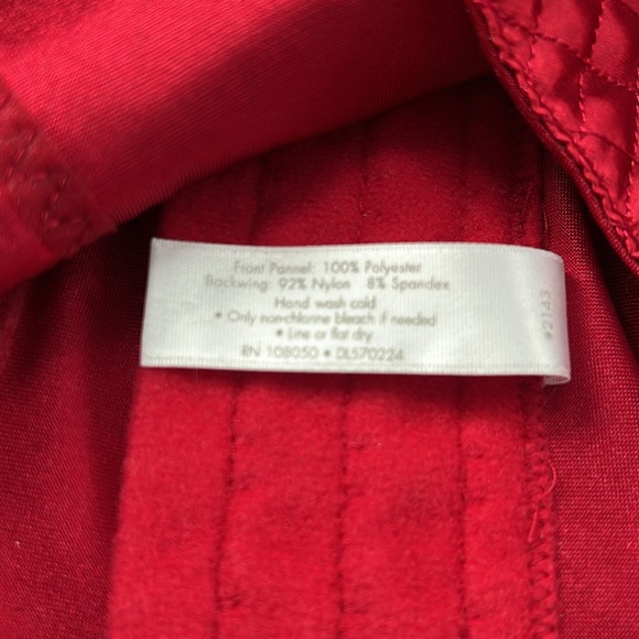 Cacique Quilted Red Satin Corset Style Top - Picture 10 of 10